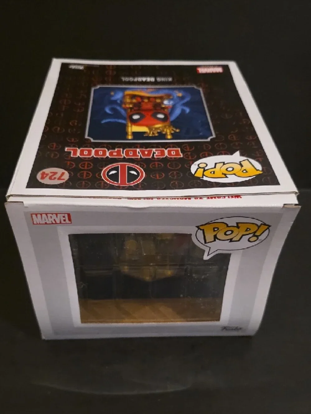 Funko King Deadpool Deluxe Figure - Red, Gold, Blue - Picture 8 of 8